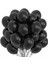 12" Pastel Helyum Siyah Renk Balon 100'LÜ Paket - Siyah Balon 1