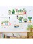 Sticker Yeşil Bitki Çiçek Duvar Stickeri Mutfak Salon Çocuk Oturma Odası Dekorasyon 3lü Set Çıkartma 2