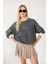 Soluk Efektli Oversize Sweatshirt 5