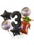 Star Wars Yoda 1 Yaş Siyah Rakam Balon Set Yıldız Savaşları Yoda Konsept Doğum Günü Balon Set 1