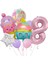 Cupcake Dondurma 8 Yaş Balon Set Şeker Dondurma Candy Balon Ice Cream Konsept Doğum Günü Balon Set 1