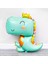Sevimli Dinozor Konsept Yeşil 1 Yaş Balon Set Jurassic Dinozor Tema Doğum Günü Folyo Balon Set 2