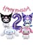 Sanrio Kuromi Melody Cinnamon 2 Yaş Mor Balon Set Anime Kuromi Melody Konsept Doğum Günü Balon Set 1