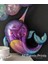Unicorn Balina Balon 9 Yaş Set Okyanus Konsept Unicorn Yunus Balığı ve Renkli Rakam Balon Set 4