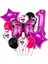 Pembe Kelebek 1 Yaş Balon Set Kelebek Konsept Doğum Günü Balon Balon Set 1