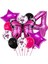 Pembe Kelebek Konsept 4 Yaş Balon Set Kelebek Tema Doğum Günü Folyo Balon Set 1