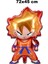 Anime Dragon Ball 2 Yaş Balon Set Vegeta ve Son Goku Balon Dragon Ball Konsept Doğum Günü Balon Set 4