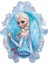 Frozen Karlar Ülkesi Elsa Anna Portre Folyo Balon 1 Adet 85 cm Çift Yönlü Frozen Elsa Anna Balon 1