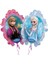 Frozen Karlar Ülkesi Elsa Anna Portre Folyo Balon 1 Adet 85 cm Çift Yönlü Frozen Elsa Anna Balon 4