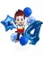 Paw Patrol Ryder 4 Yaş Balon Set Paw Patrol Ryder Konsept Doğum Günü Parti Balon Set 1