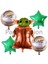 Star Wars Yoda Yeşil Balon Set Yıldız Savaşları Yoda Konsept Doğum Günü Balon Set 1