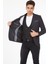 5140 Yelekli Dar Kalıp Gri Ekose Erkek Blazer Ceket 3