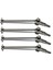 4 Adet Metal Tahrik Mili ve Bijon Somunu Wltoys 144001 144010 124007 124016 124019 124018 Rc Araba Yükseltme Parçaları, Siyah (Yurt Dışından) 3