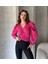 Öpücük Yaka Prenses Kol Crep Bluz 2