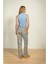 Belin Mavi Viscose Pantolon 4