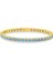 Aquamarine Zirconia Taşlı Su Yolu Bileklik 1