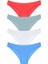 4 Adet Dantel Işlemeli Bikini Külot Mint, Bej, Beyaz, Somon 1