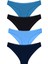 4 Adet Dantel Işlemeli Bikini Külot Mint, Bej, Beyaz, Somon 1