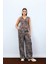 Zebra Desen Pantolon - Kahve 1