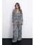 Salaş Zebra Desen Pantolon - Siyah 4