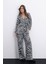Salaş Zebra Desen Pantolon - Siyah 5