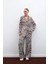Salaş Zebra Desen Pantolon - Kahve 4