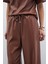 Salaş Deri Pantolon - Kahve 5