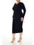 Plus Size Şekillendiren Midi Elbise 4