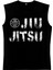 Jiu Jitsu Siyah Kesik Kol / Kolsuz Erkek T-Shirt 2
