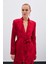 Şal Yaka Kuşaklı Ceket - Kırmızı 2