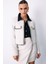 Bisiklet Yaka Kısa Ceket - Taş 4