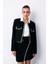 Bisiklet Yaka Kısa Ceket - Siyah 1