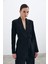 Kuşaklı Uzun Ceket - Siyah 3