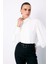 Nervür Detaylı Bluz - Ekru 2