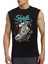 Kanatlı Ayakkabı Siyah Kesik Kol / Kolsuz T-Shirt 1
