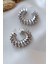 Modern Silver Spiral Halkalı Zarif Günlük Minimal Küpe 3