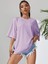Kadın Peace And Love Baskılı Oversize T-Shirt 2