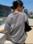 Kadın Cherısh Tıme Effect Baskılı Oversize Salaş T-Shirt Boyfriend 3