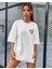 Tiny Heart Baskılı Kadın Oversize Salas T-Shirt Boyfriend 2