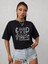 Kadın Oversize T-Shirt Good Family Vibes Baskılı 1