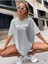 East Hampton Baskılı Oversize T-Shirt Salaş Boyfirend 2