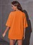 Miami Baskılı Oversize Salas Boyfriend Kadın T-Shirt Top Bluz 2