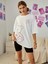 Ayıcık Baskılı Kadın Oversize T-Shirt Salaş Boyfirend 3