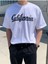 Bond California Baskılı Oversize Erkek T-Shirt Salaş Boyfirend 1