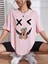 Ayıcık x Baskılı Kadın Oversize Salas T-Shirt Boyfriend 1