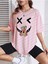Ayıcık x Baskılı Kadın Oversize Salas T-Shirt Boyfriend 2