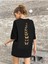 Butterflies Baskılı Kadın Oversize Salaş T-Shirt Boyfirend 1