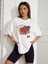 Kiraz Baskılı Oversize T-Shirt Salaş Boyfirend 3