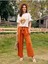 Beyaz Kadın Oversize T-Shirt Çiçek Baskılı 4