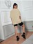 Kelebek Detay Baskılı Oversize T-Shirt Salaş Boyfirend 2